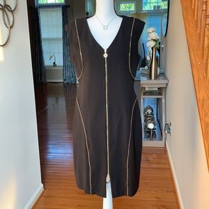 Black Dress/Gold Zippers